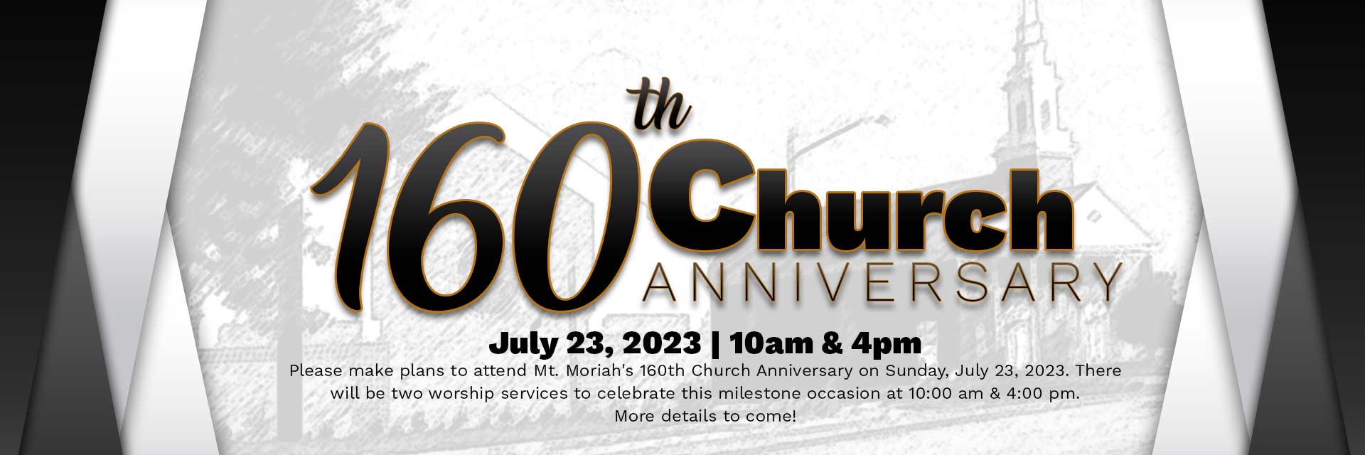 160th Church Anniversary