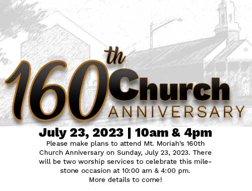 160th Church Anniversary